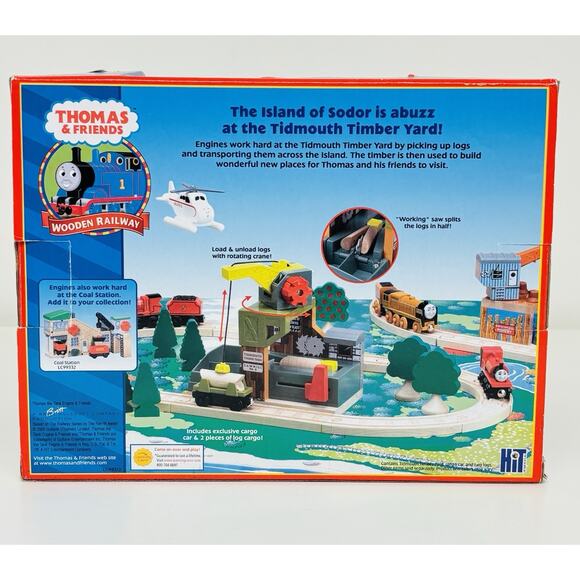 Tidmouth Timber Yard Thomas & Friends Wooden Railway LC99372 Complete w/ Box - Picture 11 of 13